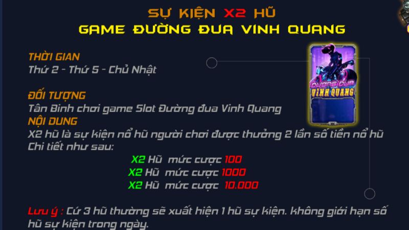 tiền thưởng cùng slot Đường Đua Ving Quang King52 Club 