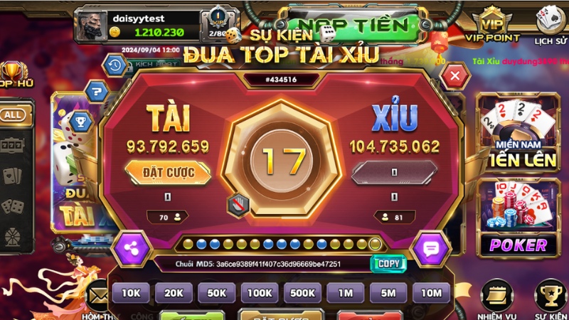 Tỷ lệ thưởng cạnh tranh chỉ có tại cổng game