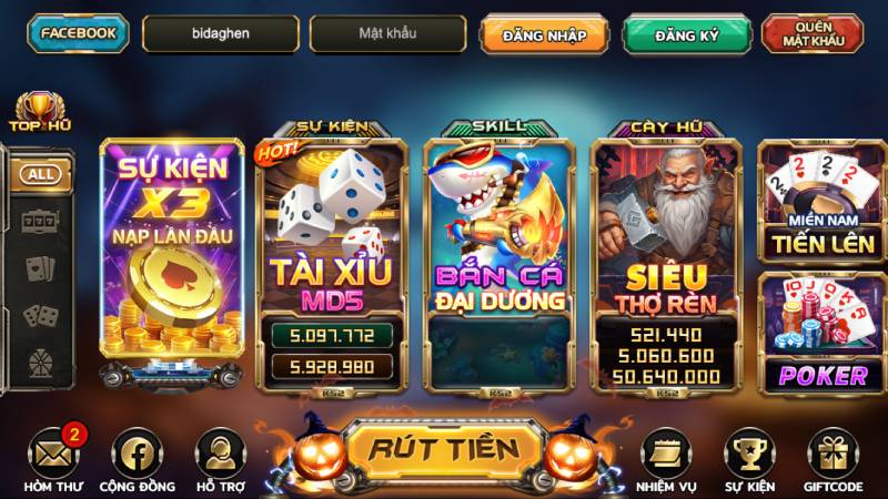 Truy cập vào cổng game King52